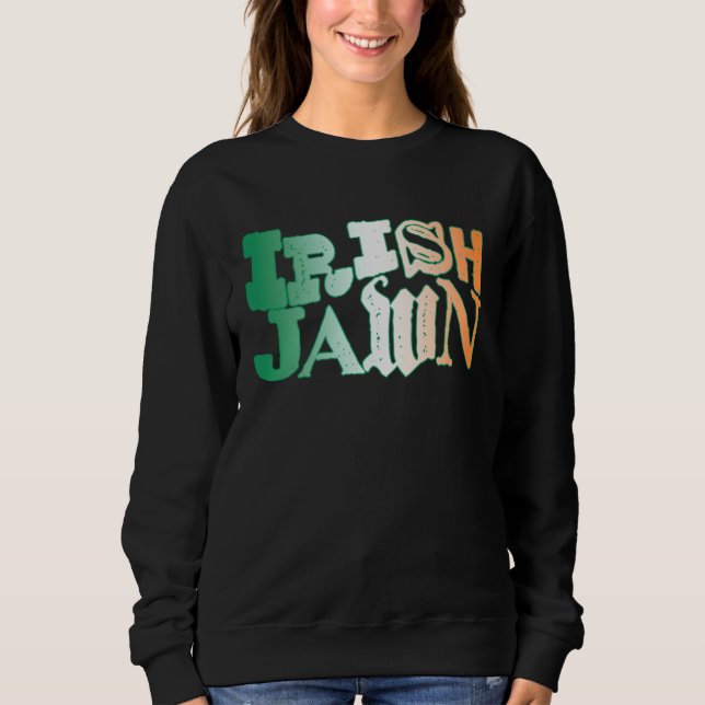 Camiseta Irish Jawn Philly St Patrick s Day Wavy Irish Flag (Frente)