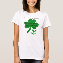 Camiseta Irish Lass Shamrocks Humor T Shirt