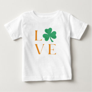 Camiseta Irish Love Green e Orange Tee for Baby