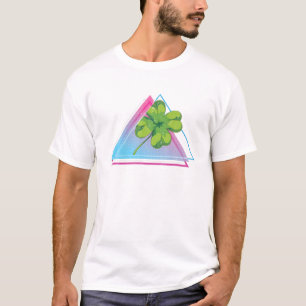 Camiseta Irish Lucky Four Leaf 80S Vaporwave Clover Irlanda
