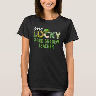 Camiseta Irish Matching One Lucky 3rd Grade Teacher Rua Pat