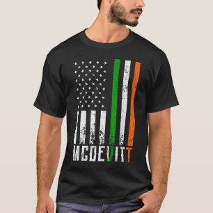 Camiseta Irish MCDEVITT Family American Flag Irlanda