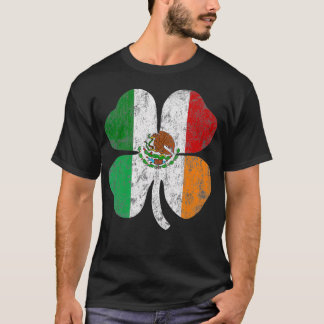 Camiseta Irish Mexicano Flag Ireland Mexico Shamrock Rua