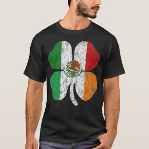 Camiseta Irish Mexicano Flag Ireland Mexico Shamrock Rua Pa