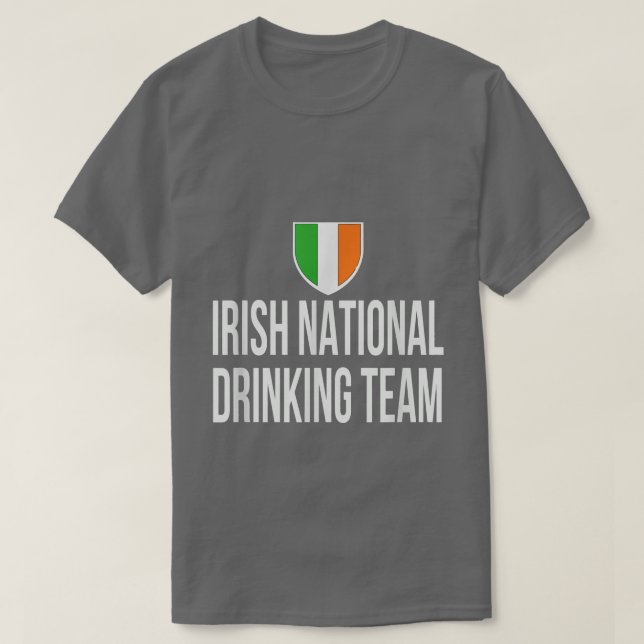 Camiseta Irish National Drinking Team National Pride Beer  (Frente do Design)