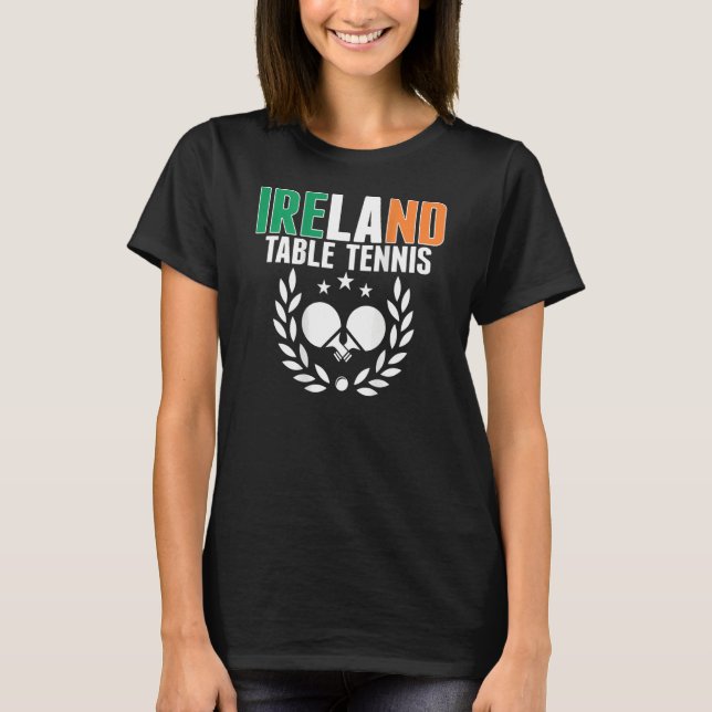 Camiseta Irish Ping Pong - Mesa Team Supp da Irlanda (Frente)
