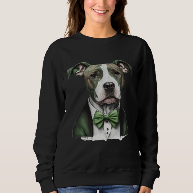 Camiseta Irish Pitbull Happy St Patrick s Day St Patrick s  (Frente)