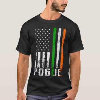 Camiseta Irish POGUE Family American Flag Irlanda
