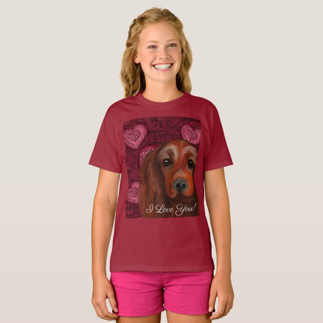 Camiseta Irish Red Setter (Frente Completa)