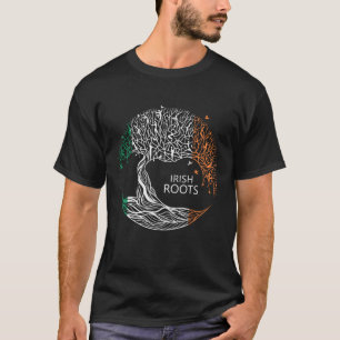Camiseta Irish Roots, Ireland Flag Gift