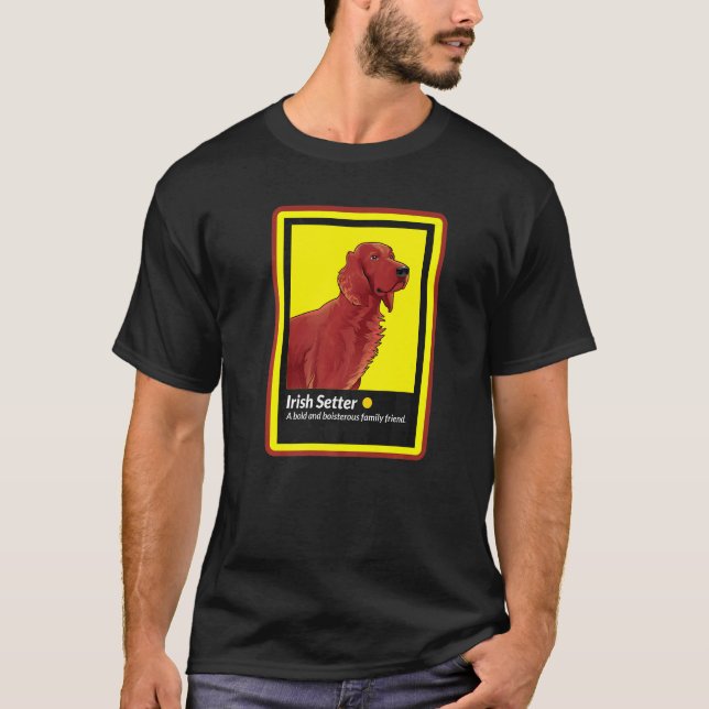 Camiseta Irish Setter Dog Love Dog Mãe Irlandesa Proprietár (Frente)