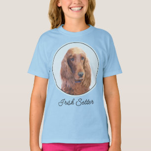 Camiseta Irish Setter Painting - Bela Arte Original De Cach