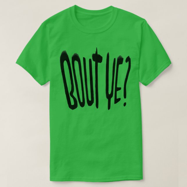 Camiseta Irish Slang Bout Ye (Frente do Design)