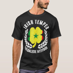 Camiseta Irish Temper Senegal, Bandeira de atitude senegale