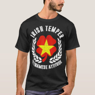 Camiseta Irish Temper Vietnam Attitude Flag St Patricks