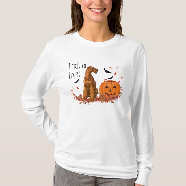 Camiseta Irish Terrier Halloween (Frente)