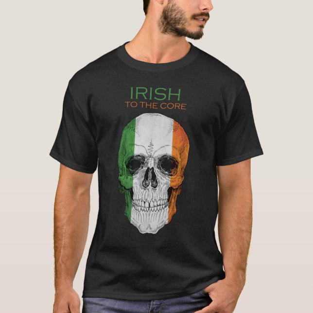 Camiseta Irish to core, Ireland Flag (Frente)