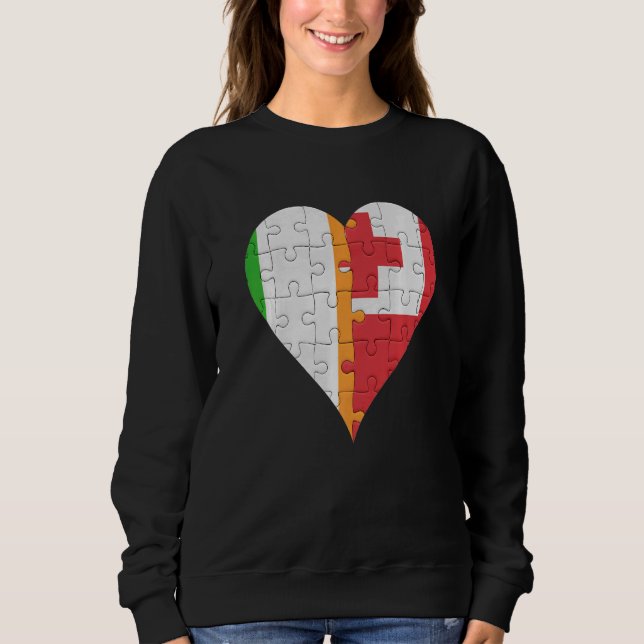 Camiseta Irish Togan Flag Heart (Frente)