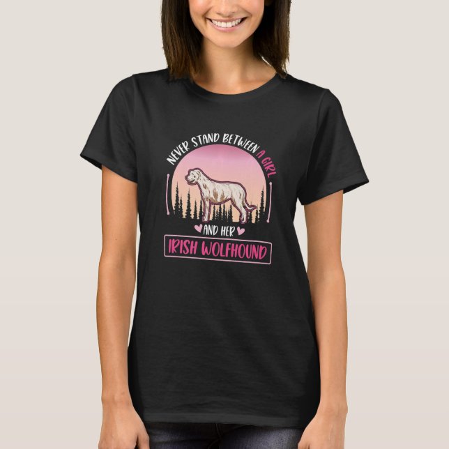 Camiseta Irish Wolfhound Girl Irish Greyhound (Frente)