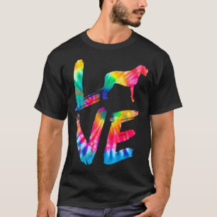 Camiseta Irish Wolfhound Tie Tie Love Dog Mãe Pai