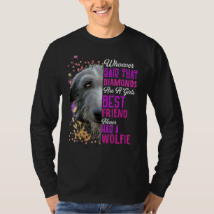 Camiseta Irish Wolfhounds São o Melhor Amigo de uma Garota