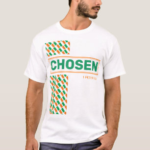 Camiseta IRLANDA Costume Cristão ESCOLHIDO Dia de São Patrí