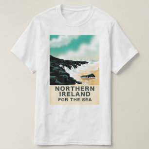 Camiseta Irlanda do Norte para o mar