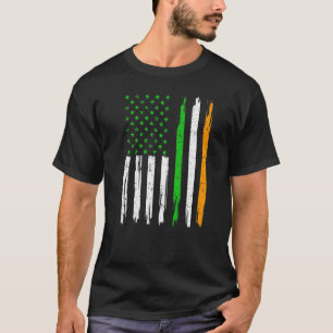 Camiseta Irlanda Flag Irish American Flag Vintage Rua Patri