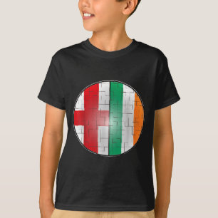 Camiseta Irlanda Inglaterra - Meio Irlandês Expatr