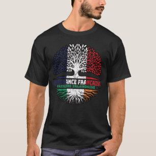 Camiseta Irlanda Irlanda França Irlanda França Árvore Raíze