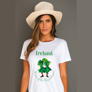 Camiseta Irlanda Lar dos Leprechauns Dia de São Patrício