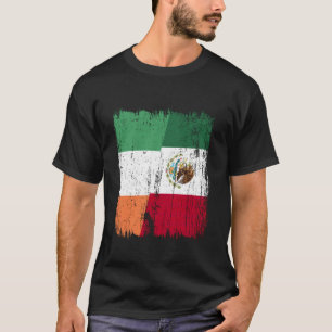 Camiseta Irlanda México Bandeira Meia Herança Irlandesa Mex