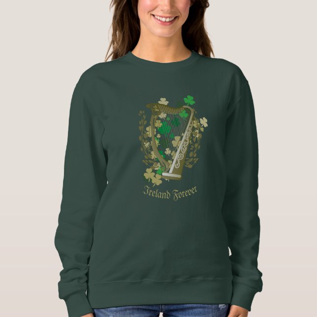 Camiseta Irlanda para sempre Harp Women's irlandesas (Frente)