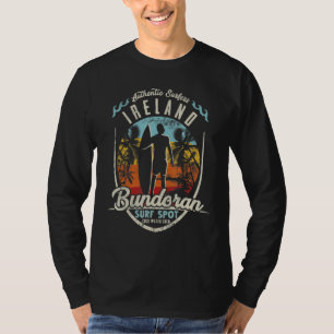 Camiseta Irlanda Surfe Surfar Vintage Retro Surfista Bundor