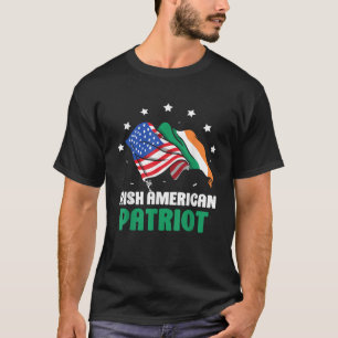 Camiseta Irlandês American Patriot Family Roots Irlanda Est