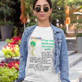 CAMISETA IRLANDÊS BATENDO QUE A ESTRADA SE LEVANTA PARA TE 