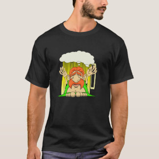 Camiseta Irlandês Buddha o deus da cerveja