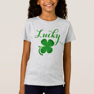Camiseta Irlandês da parte superior da menina do TSHIRT do