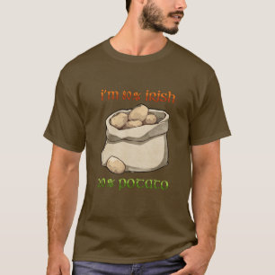 Camiseta IRLANDÊS de 80% e BATATA de 20%