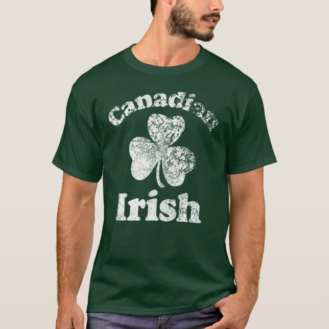 Camiseta Irlandês do canadense do vintage (Frente)