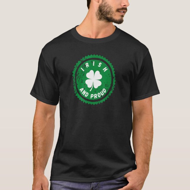 Camiseta Irlandês E Orgulhoso (Frente)