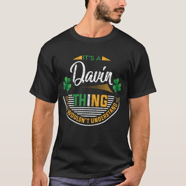 Camiseta Irlandês - É uma Coisa de Davin (Frente)
