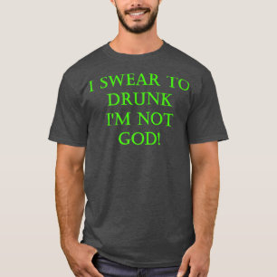 Camiseta Irlandês engraçado Juro bebado Não sou boa Rua Pat