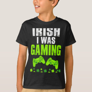 Camiseta Irlandês estava jogando dia de São Patrício gamer