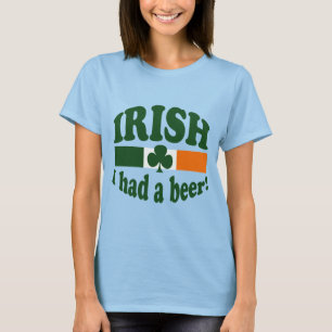 CAMISETA IRLANDÊS EU COMI UMA CERVEJA