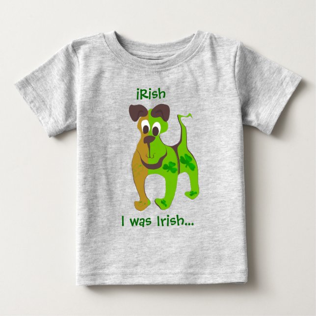 Camiseta Irlandês... Eu era irlandês... (Frente)