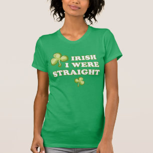 Camiseta Irlandês eu era reto