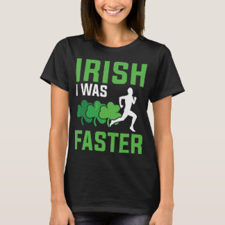 Camiseta Irlandês Eu Estava Correndo Mais Rapidamente Patri