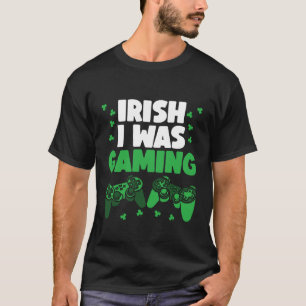 Camiseta Irlandês Eu Estava Jogando Dia de São Patrício Gam