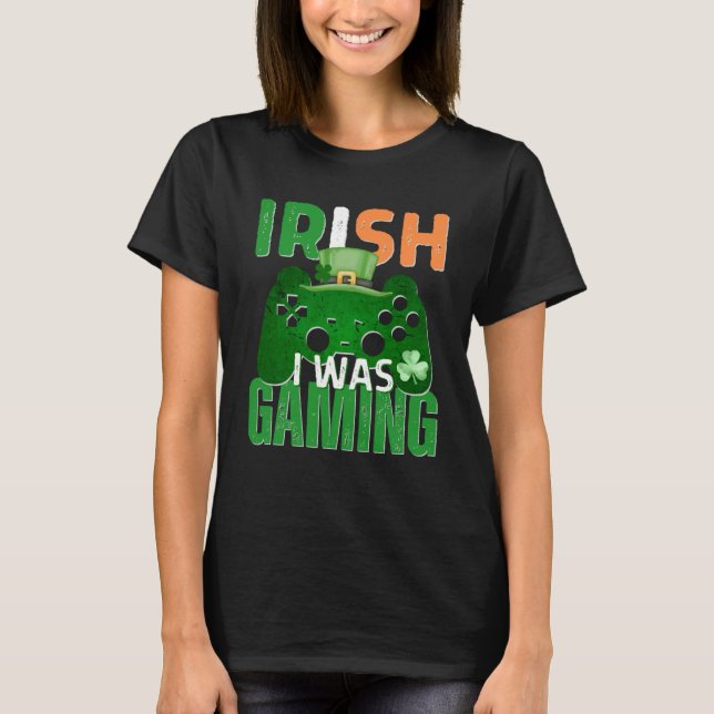 Camiseta Irlandês Eu Estava Jogando Rua No Dia De Patrick V (Frente)